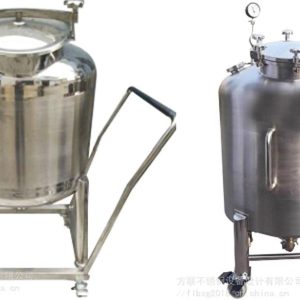 200kg SS tank with trolley system