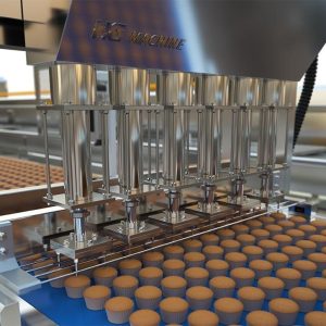 Cake arrange machine